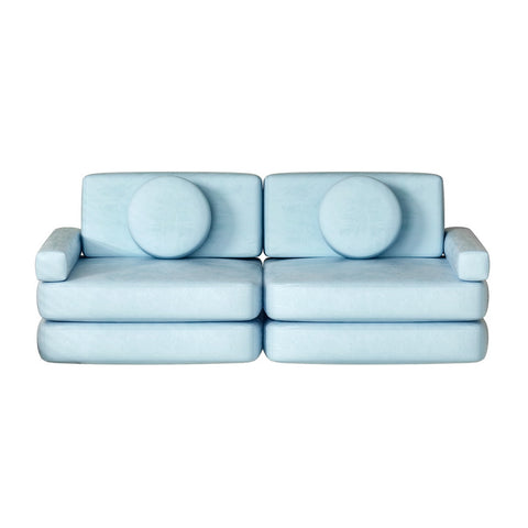 Bluey Velvet Blue DIY Sofa Bed