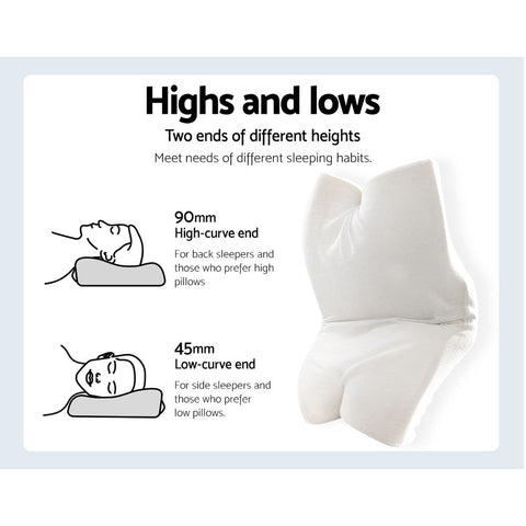 Memory Foam Contour Navy Pillow - PILLOW