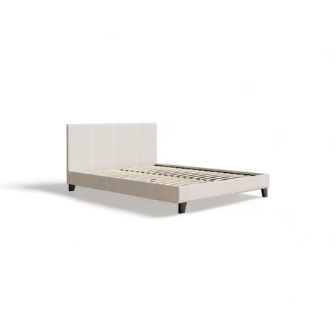 Hudson bed frame - double / boucle ivory