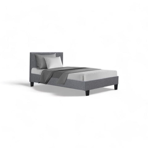Hudson bed frame - single / grey